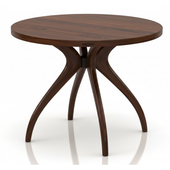 Masifart Sverus 90 Lık Kayın Samyeli (4 Lü) Yuvarlak Yemek Masası 