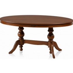 Masifart Rozet 170 Lik Çift Ayaklı Oval Yemek Masası 