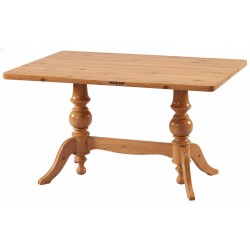 Masifart Rozet 140 Lık Çift Ayaklı Dikdörtgen Yemek Masası 