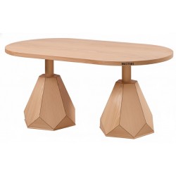 Masifart Guilie 180 Lik Pırlanta Oval Yemek Masası 