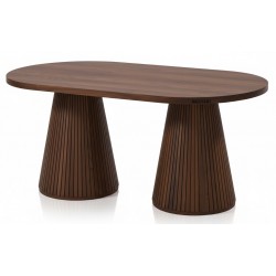 Masifart Apole 160 Lık Fıçı Çizgili Oval Yemek Masası 