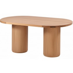 Masifart Apole 180 Lik Çizgili Oval Yemek Masası 