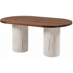 Masifart Apole 200 Lük Çizgili Oval Yemek Masası 