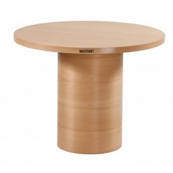 Masifart Twiska 90 Lık Kayın Dar Silindir Yemek Masası 
