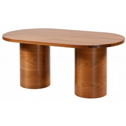 Masifart Twiska 200 Lük Kayın Silindir Oval Yemek Masası 