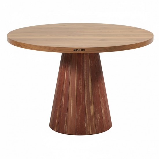 Masifart Port 140 Lık Kayın Geniş Line Yemek Masası 