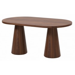 Masifart Port 160 Lık Kayın Line Oval Yemek Masası 