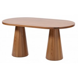 Masifart Port 180 Lik Kayın Line Oval Yemek Masası 