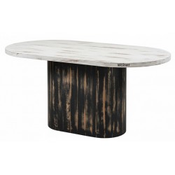 Masifart Nimbus 200 Lük Meşe Ufo Oval Yemek Masası 