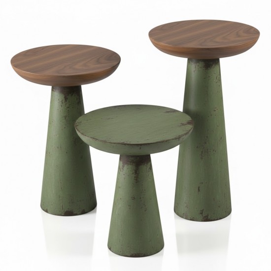 Masifart Culpa Düz Mantar Zigon Sehpa 