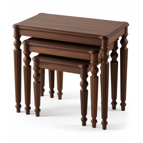 Masifart Matea Mira Kayın Zigon Sehpa 