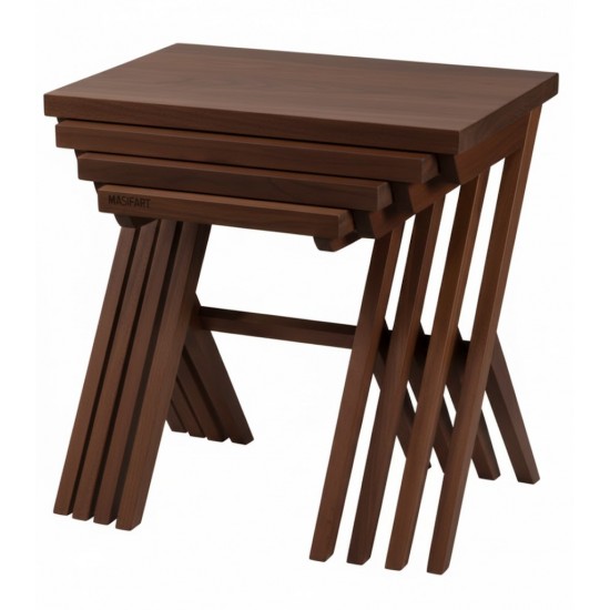 Masifart Argentum Kırlangıç Zigon Sehpa 