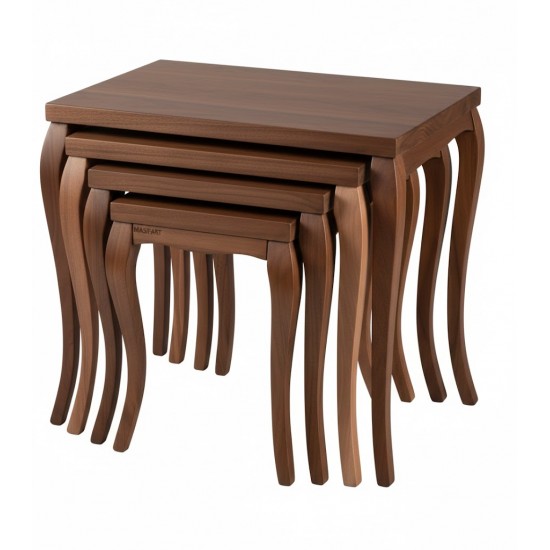 Masifart Simia Ceviz Avangart Zigon Sehpa 