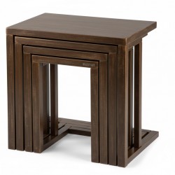 Masifart Stoke 4 Lü Kayın C Zigon Sehpa 