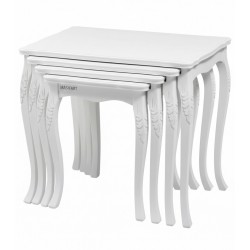 Masifart Leeds Topuzlu Oymalı Zigon Sehpa 