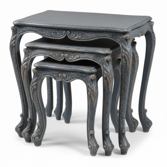 Masifart Acapulka 3 Lü Kristal Zigon Sehpa 