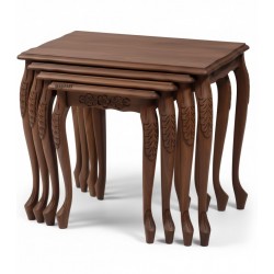 Masifart Matous Lükens Kaba Oymalı Zigon Sehpa 