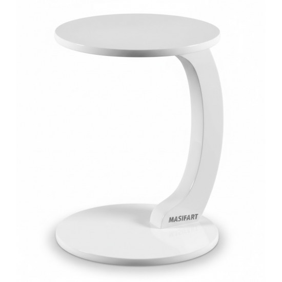 Masifart Testudines Kayın Yuvarlak C Servis Sehpası 