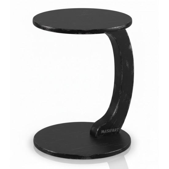 Masifart Crus Mdf Yuvarlak C Servis Sehpası 