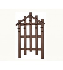 Masifart Jocasta Çam Çatılı Askılık Ceviz